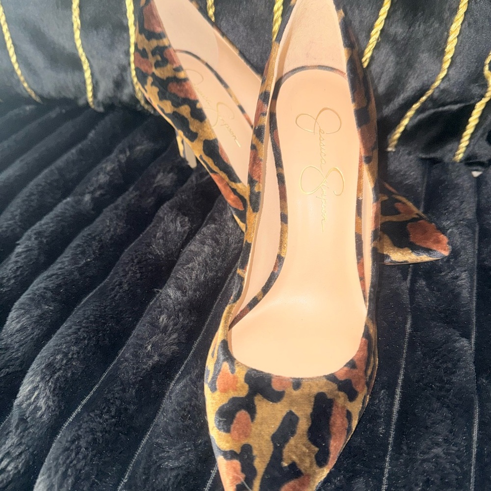 Jessica Simpson Animal Print Heels